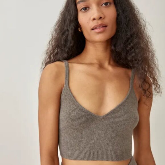 Reformation Mae Cashmere Bra And Skirt Set — Two Piece Dress - Picture 3 of 6